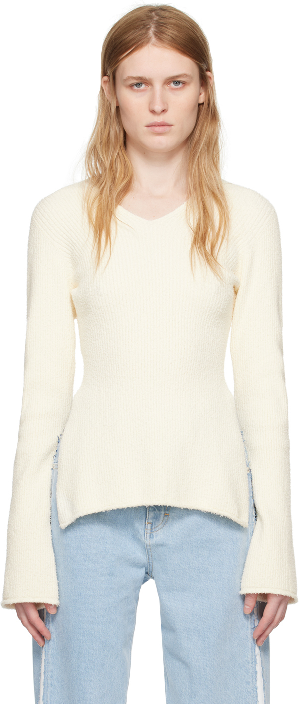 Shop Axel Arigato Off-white Tube Sweater In Off White