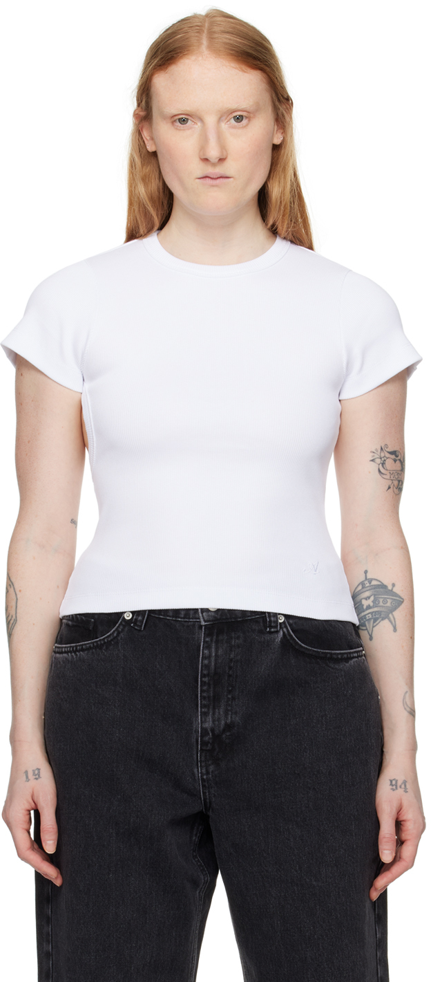 White Solo Cutout T-Shirt
