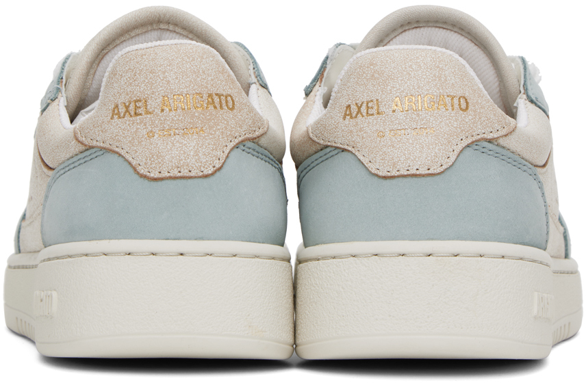 Axel Arigato Dice Lo Leather Sneakers In Beige/green