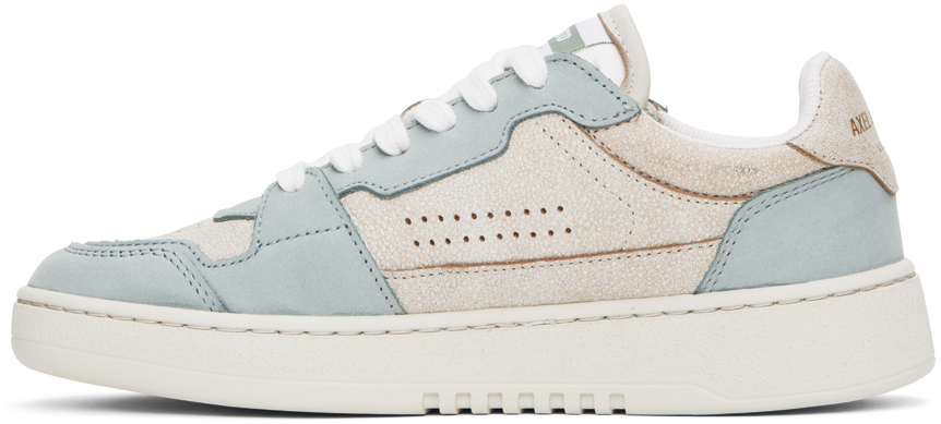 Axel Arigato Dice Lo Leather Sneakers In Beige/green