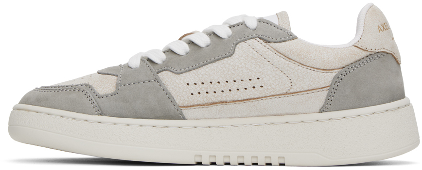 Axel Arigato Dice Lo Suede Panelled Sneakers In Beige/light Grey