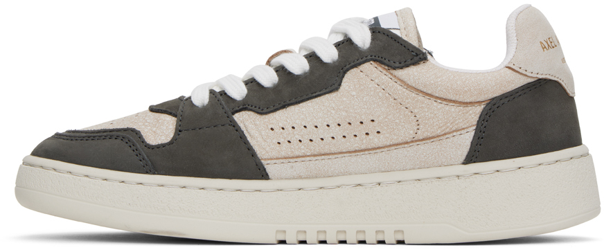 Axel Arigato Beige & Gray Dice Lo Sneakers In Beige/dark Grey
