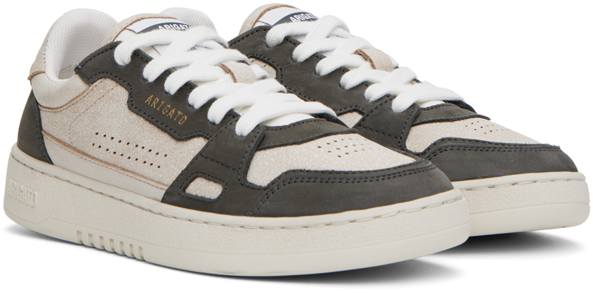 Axel Arigato Beige & Gray Dice Lo Sneakers In Beige/dark Grey