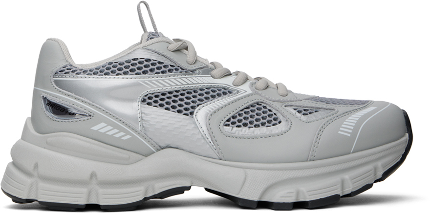 Gray & Silver Marathon Sneakers by Axel Arigato on Sale
