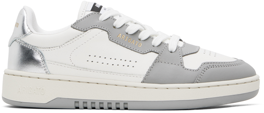 White & Gray Dice Lo Sneakers by Axel Arigato on Sale