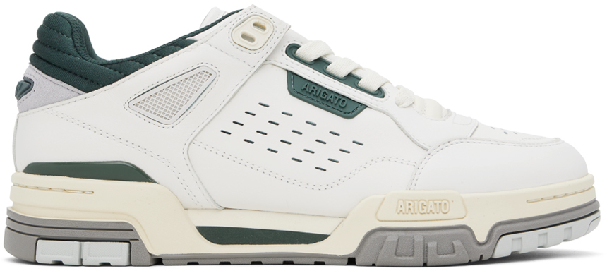 【関税込み】Axel Arigato ホワイト&グリーン Onyx スニーカー White & Green Onyx Sneakers by Axel Arigato on Sale