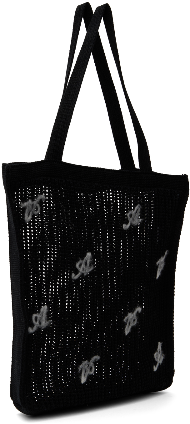 Axel Arigato Black A Grid Shopper Tote In Black