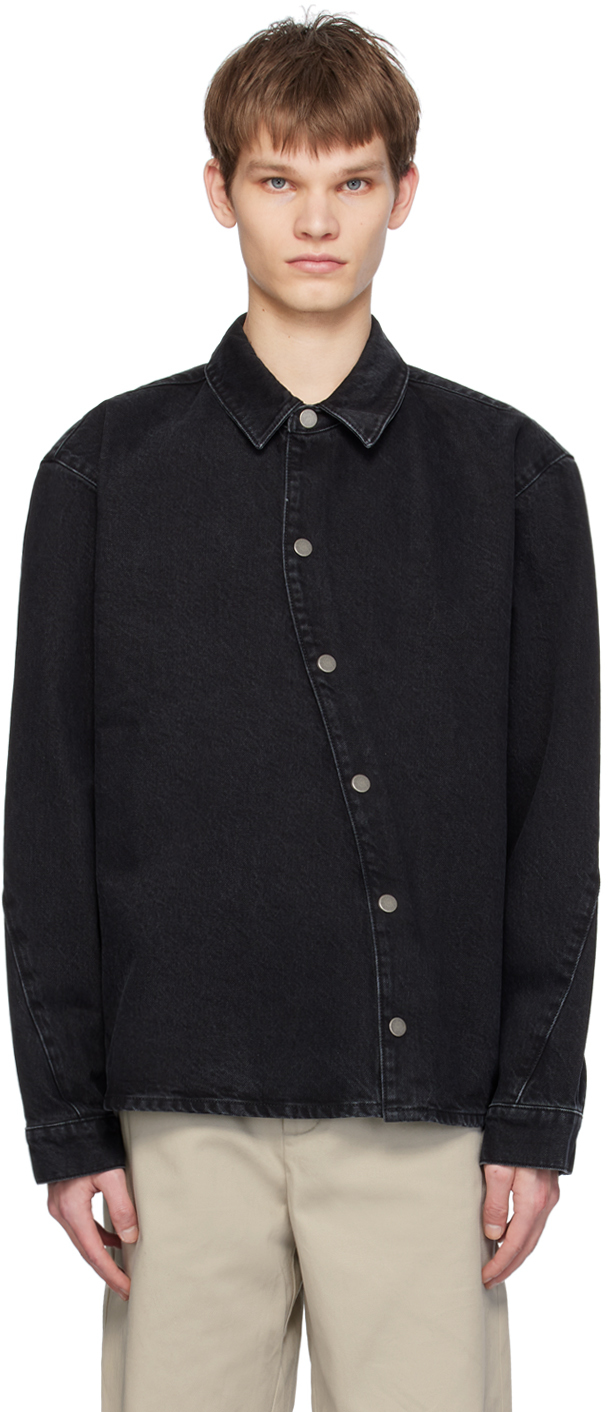 Axel Arigato Twist Cotton Shirt In Black