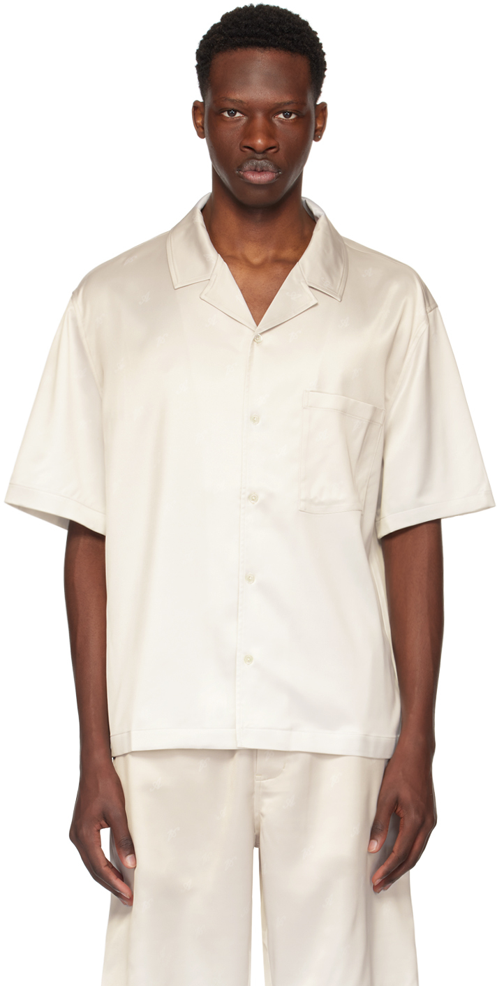 Shop Axel Arigato Beige Rio Shirt In Pale Beige