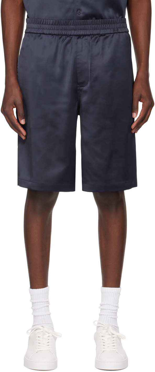 Shop Axel Arigato Navy Coast Shorts