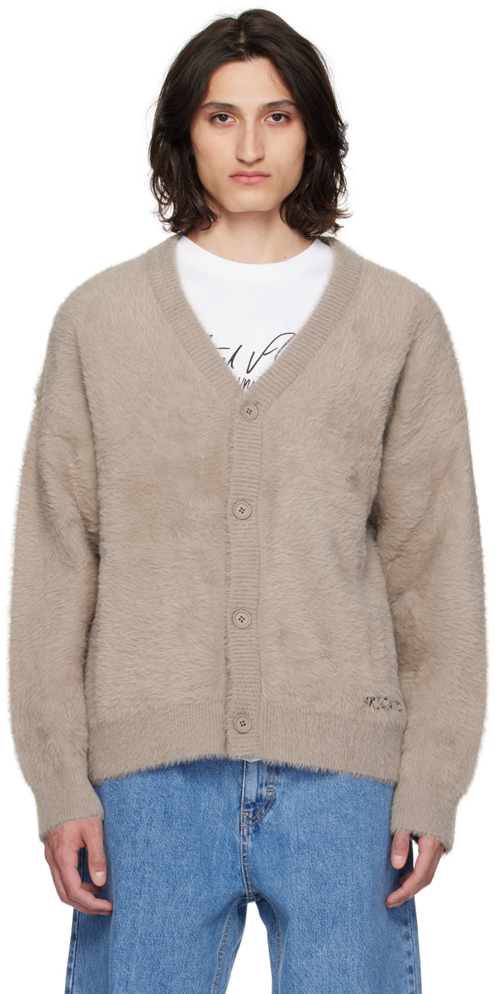 Axel Arigato Taupe Miller Cardigan In Light Grey