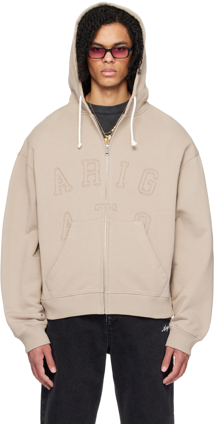 Axel Arigato Taupe Legend Hoodie SSENSE