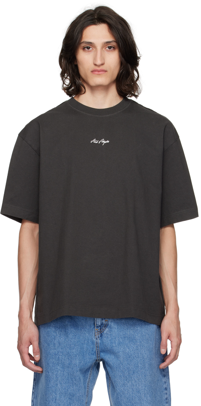 Axel Arigato Black Sketch T-shirt In Faded Black