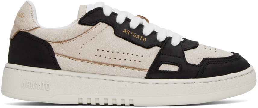 Beige & Black Dice Lo Sneakers