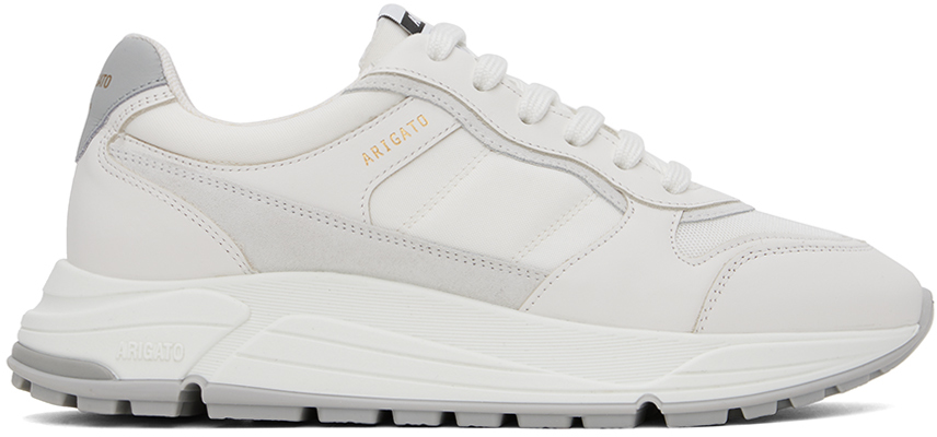Shop Axel Arigato White Rush Sneakers In White/white
