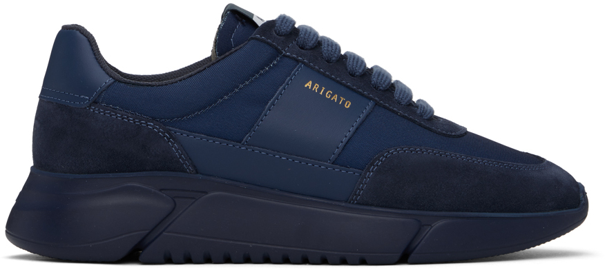 Axel Arigato Genesis Vintage Leather Sneakers In Blue