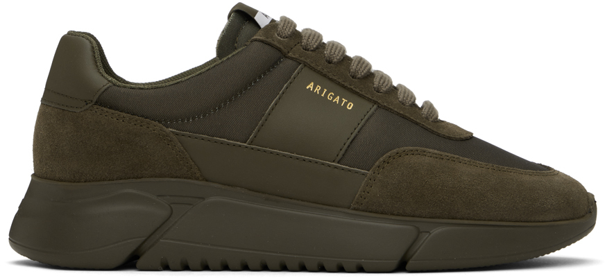 Axel Arigato Khaki Genesis Vintage Runner Sneakers In Green