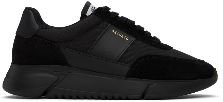 Shop Axel Arigato Black Genesis Vintage Runner Sneakers