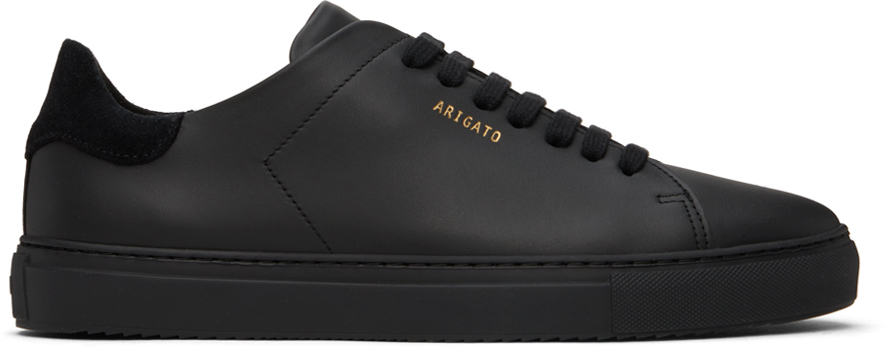Axel Arigato Black Clean 90 Sneakers In Black Leather