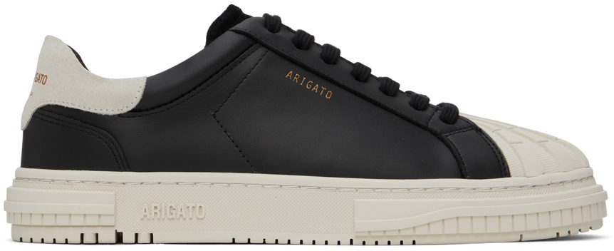 Axel Arigato Black & Beige Atlas Toe Cap Sneakers In Black/beige