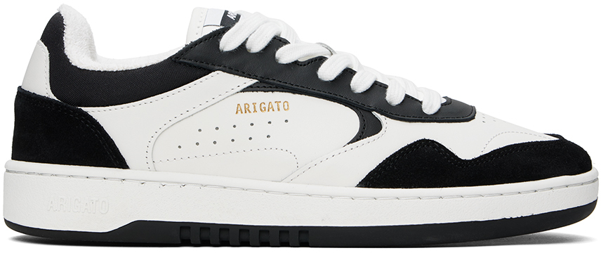 Shop Axel Arigato White & Black Arlo Sneakers In White/black