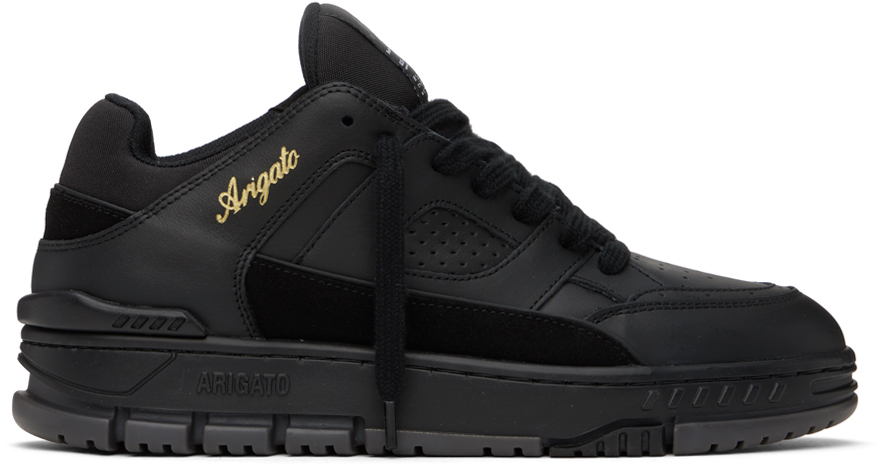 Shop Axel Arigato Black Area Lo Sneakers In Black/grey