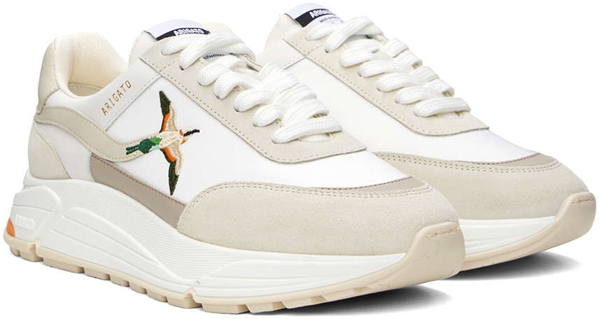 Axel Arigato Rush Bee Bird Sneakers In White/cremino