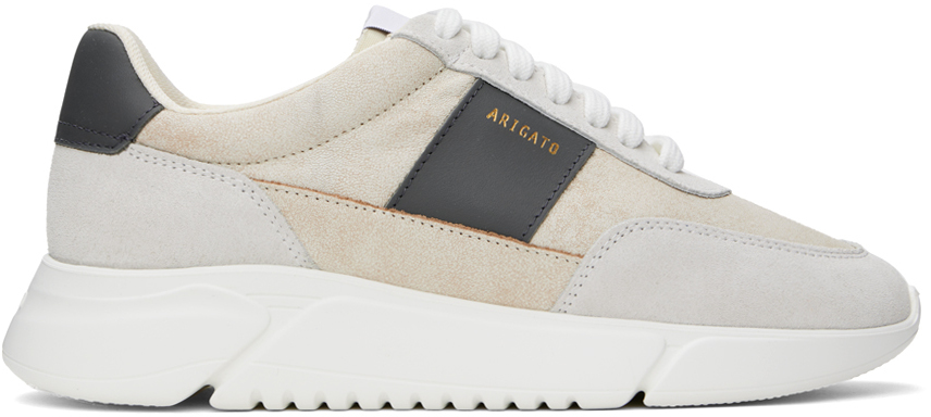 Axel Arigato: Beige & Gray Genesis Vintage Sneakers | SSENSE