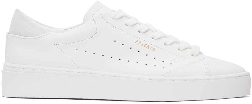 Axel Arigato White Court Sneakers In White / Light Grey