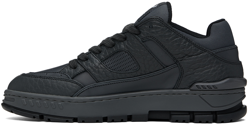 Axel Arigato Area Lo Sneakers In Black Suede And Leather In Black