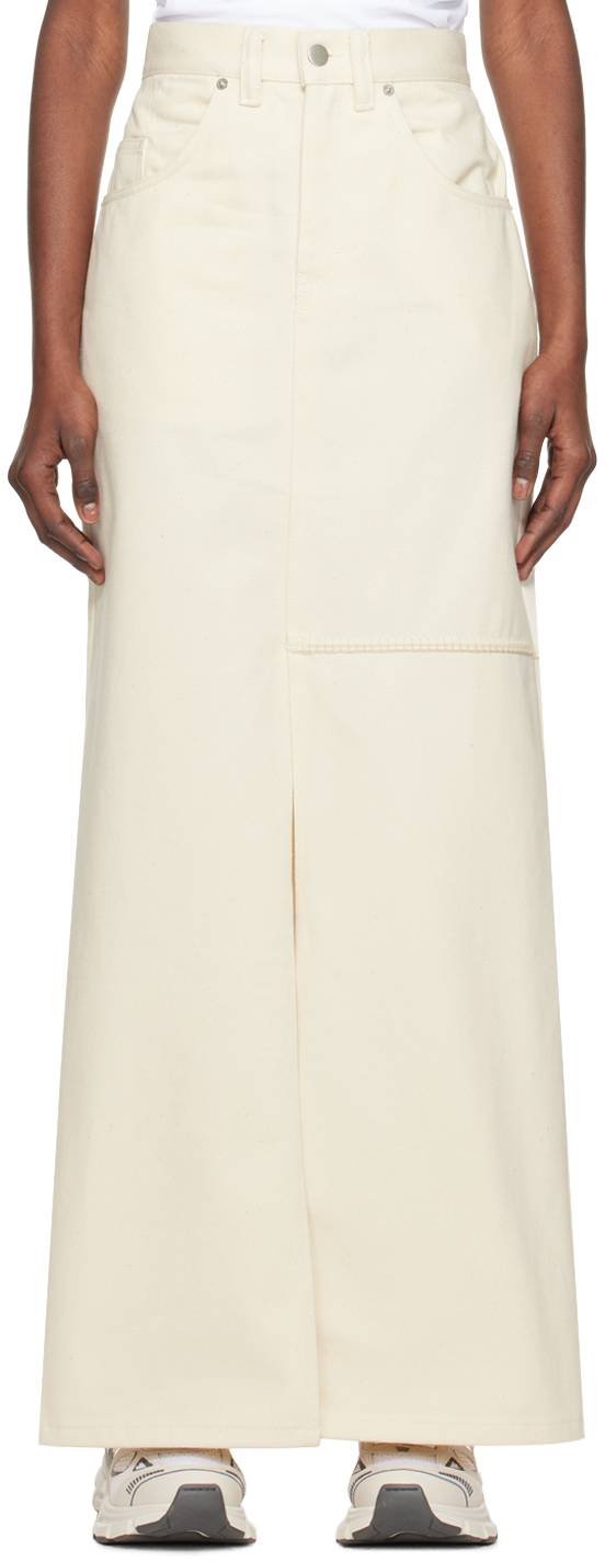 axel arigato off white amp denim maxi skirt