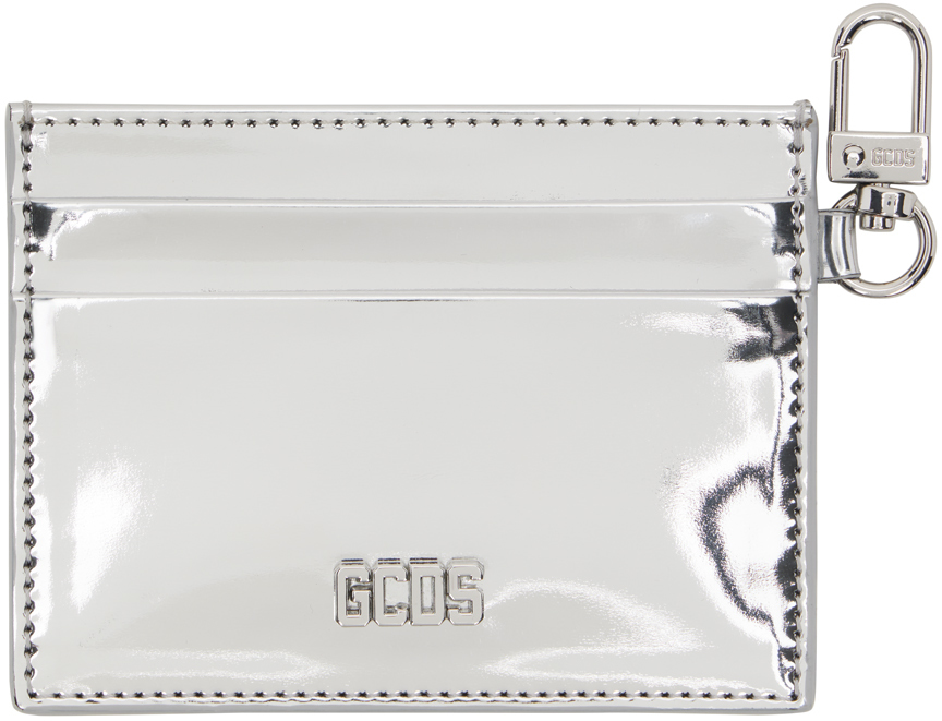 Gcds Silver Comma Mirror Card Holder In 1 Silver