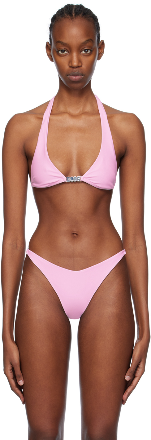 Gcds Pink Hardware Bikini Top In 55 Pink