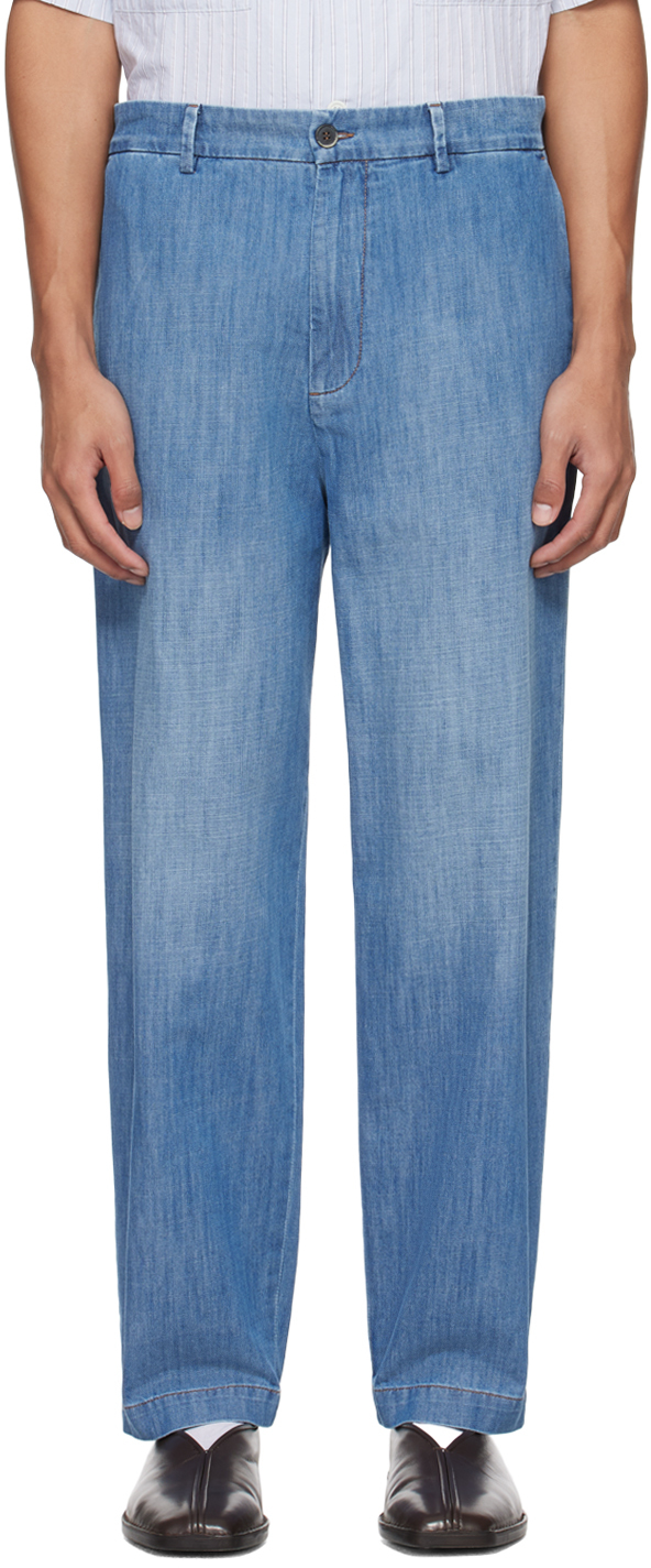 Barena Venezia Blue Faded Jeans In Sw