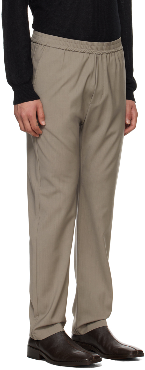 BARENA VENEZIA TAUPE TOSADOR TROUSERS 