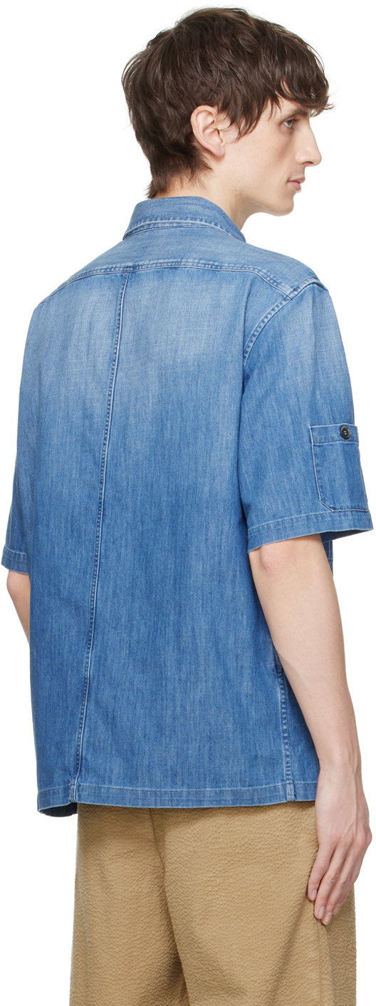 BARENA VENEZIA BLUE NODOLA DENIM SHIRT 