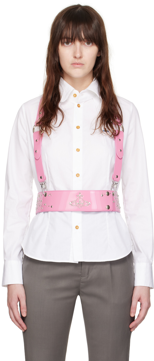 Vivienne Westwood Pink Studs Harness In G406 Pink