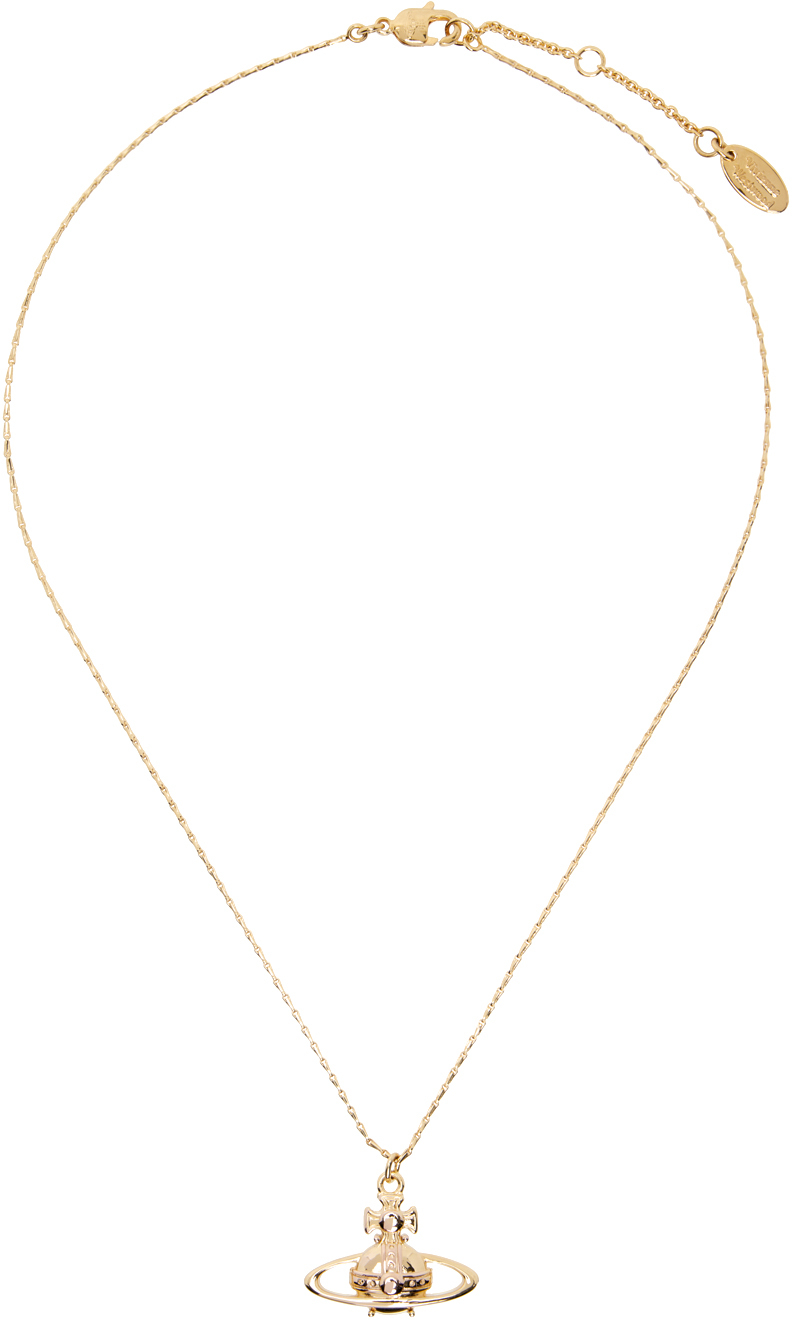 Vivienne Westwood Necklace Graziella Small Chain Orb Choker Gold IN BOX