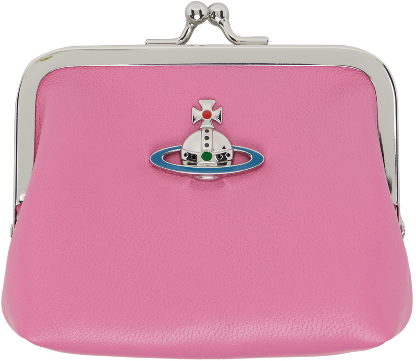 Pink Frame Coin Pouch by Vivienne Westwood on Sale