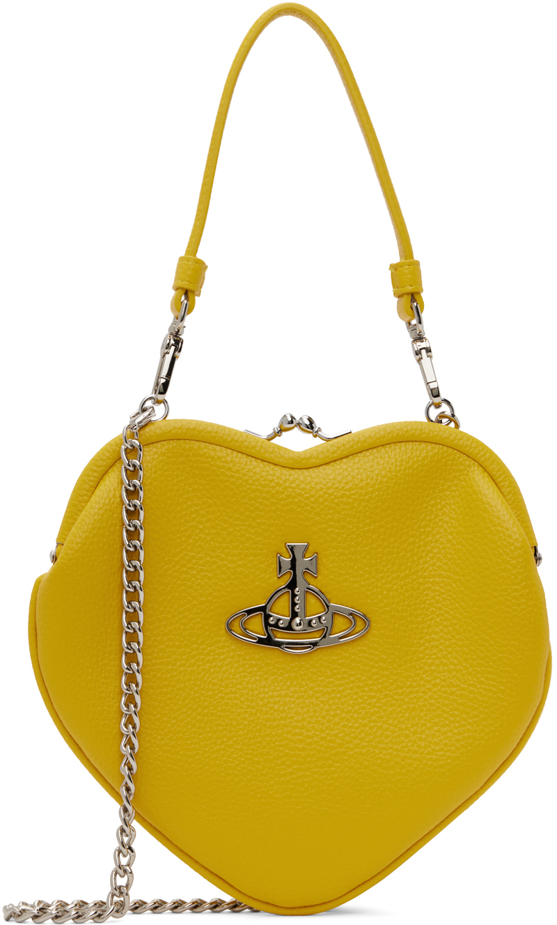 Yellow Belle Heart Frame Bag