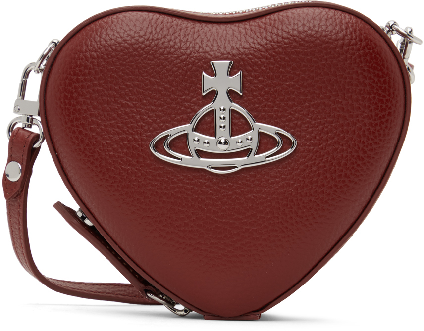 Red Mini Louise Heart Crossbody Bag
