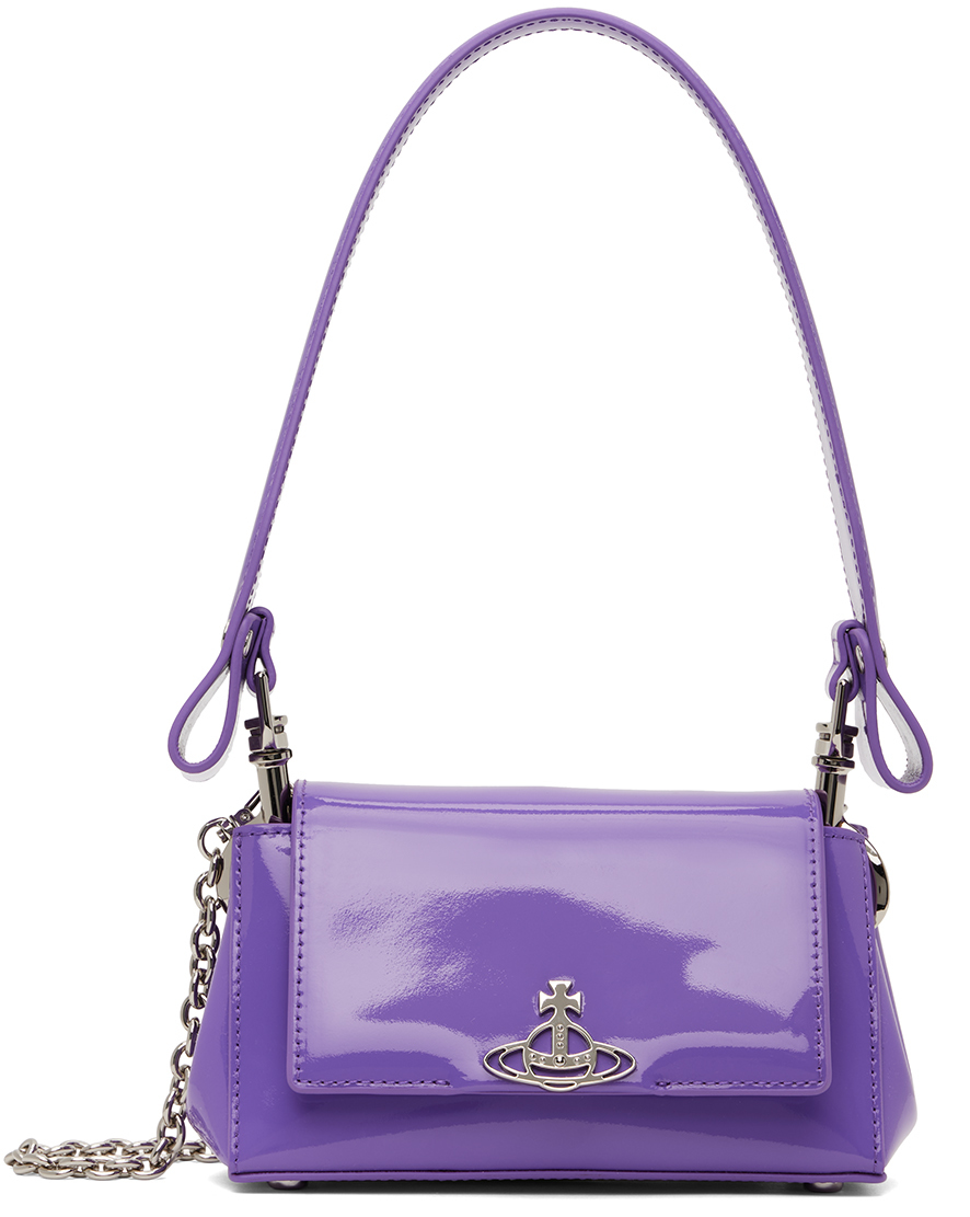 Shop Vivienne Westwood Purple Hazel Small Bag In J401 Purple