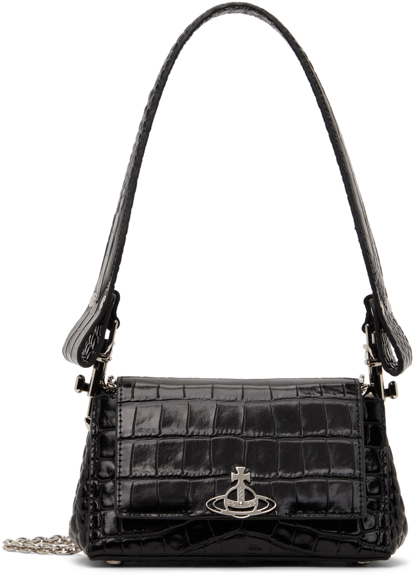 Vivienne Westwood: Black Hazel Small Bag | SSENSE