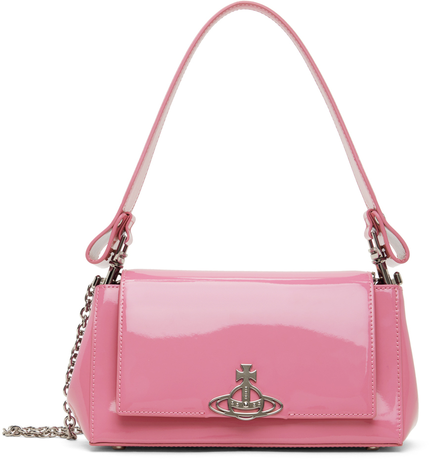 Shop Vivienne Westwood Pink Hazel Medium Bag In G406 Pink