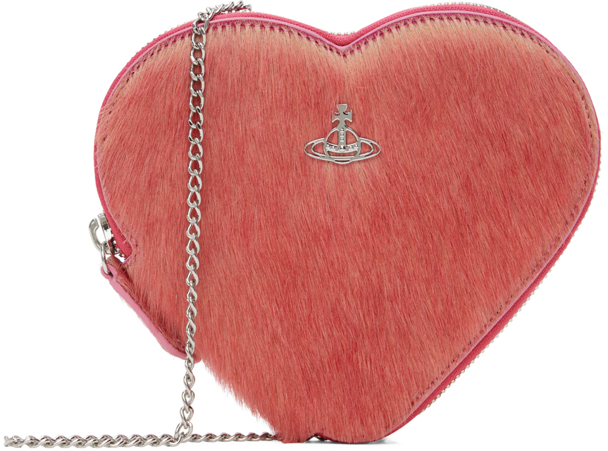Vivienne Westwood Pink Heart Crossbody Bag