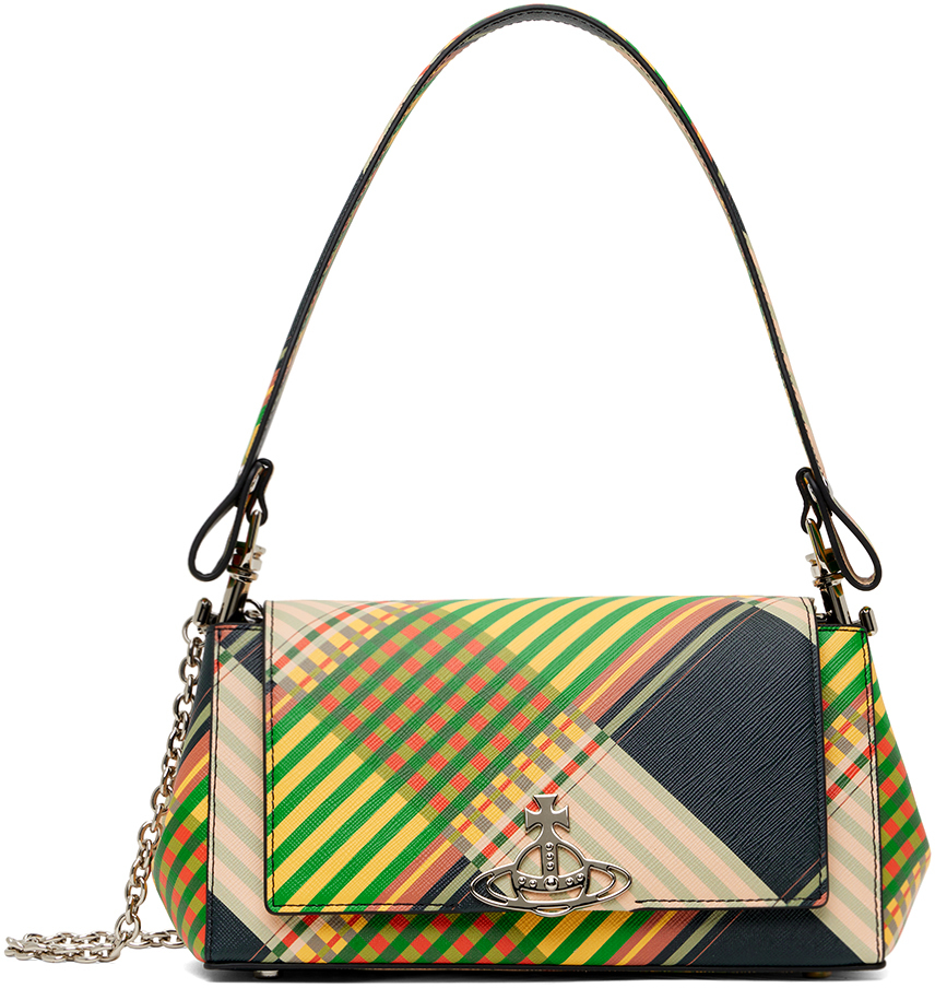 Shop Vivienne Westwood Multicolor Hazel Medium Bag In O102 Combat Tartan