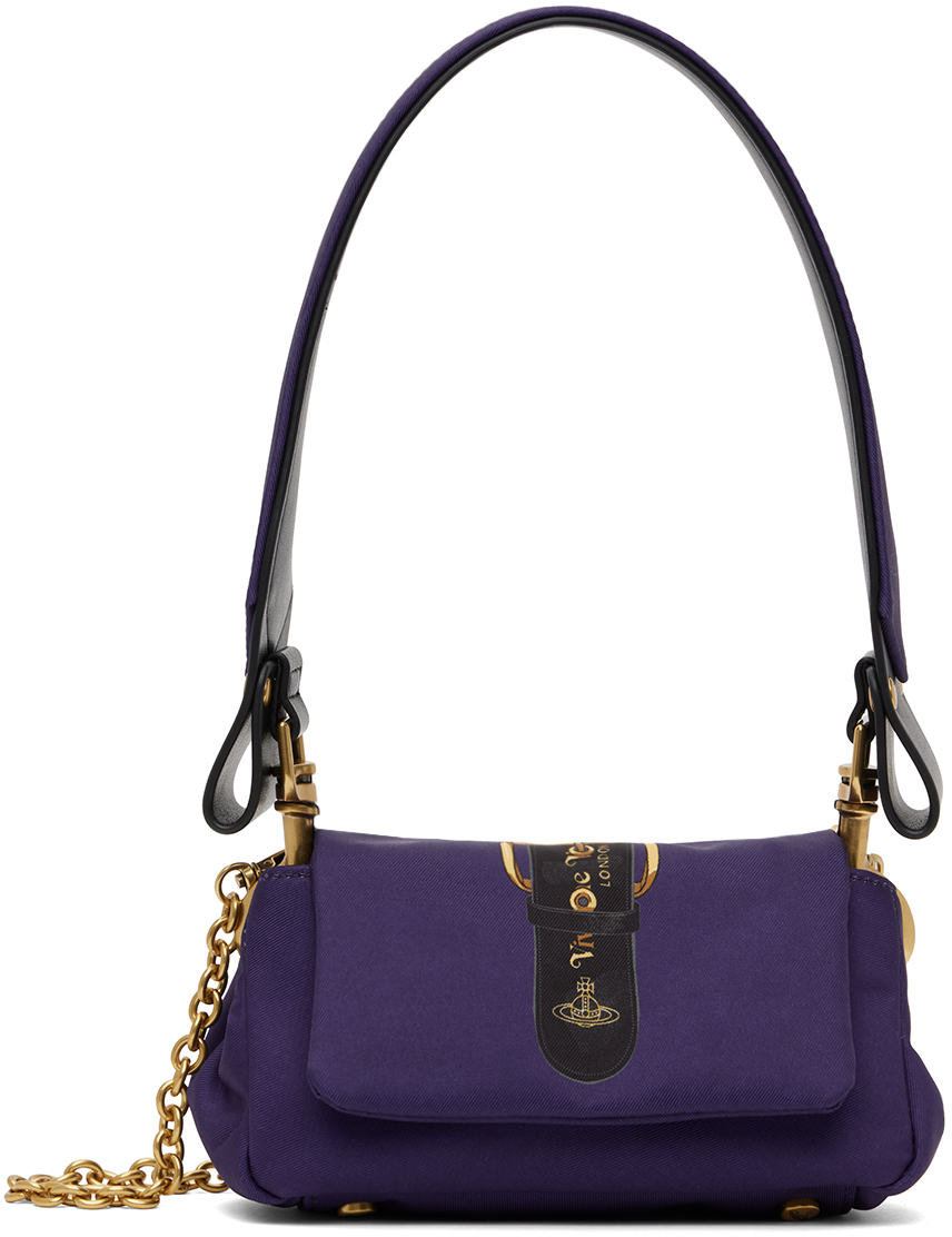 Shop Vivienne Westwood Purple Hazel Small Bag In J401 Purple