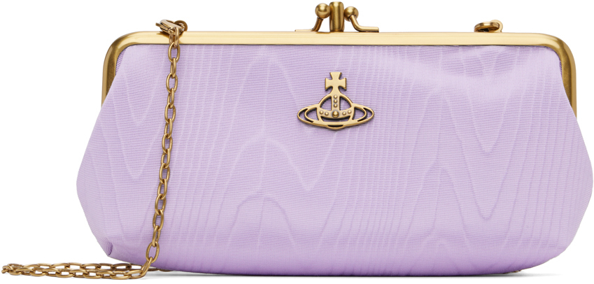 Shop Vivienne Westwood Purple Db Frame Chain Bag In J202 Lilac