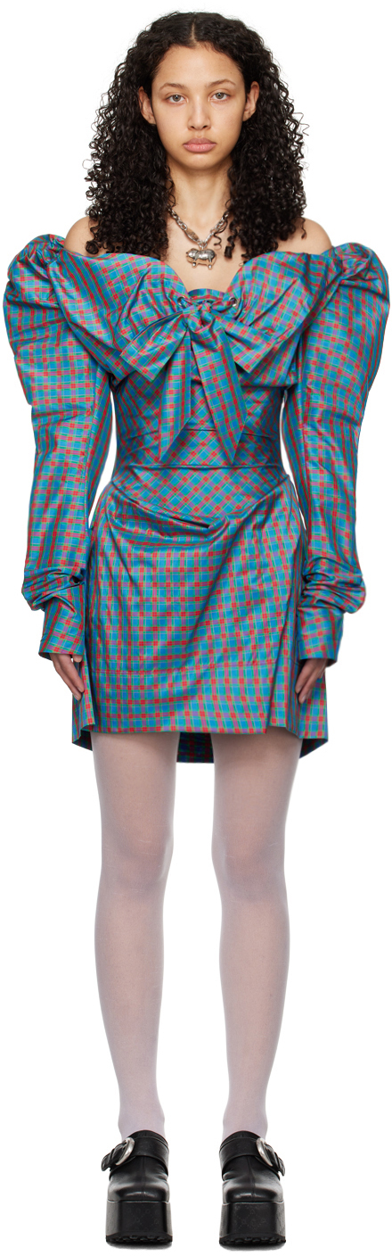 Shop Vivienne Westwood Multicolor Iwona Minidress In O203 Multi