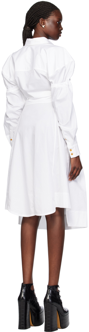 Vivienne Westwood White Kate Midi Dress In A401 White